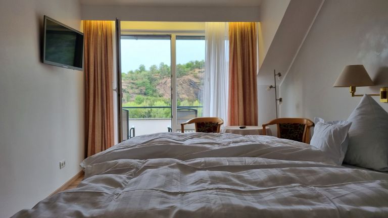 Onde ficar em Boppard, na Alemanha: Hotel Baudobriga Rheinhotel com vista para o rio Reno 18 Quarto do Baudobriga Rheinhotel | Onde ficar em Boppard